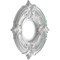 Ekena Millwork Attica PVC Medallion (Canopies up to 4 1/8"), 10"OD x 3 1/2"ID x 3/4"P, Metallic Sea Mist CMP10ATFSM - alternate 3